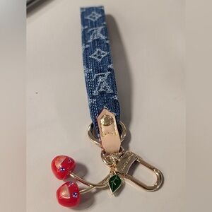 LV x TM Denim Cherry Charm